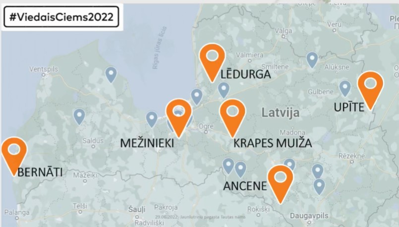 Noskaidroti “Viedais Ciems 2022” atpazīstamības zīmes ieguvēji Latvijā – Ancene, Bernāti, Krapes muiža, Lēdurga, Mežinieki, Upīte