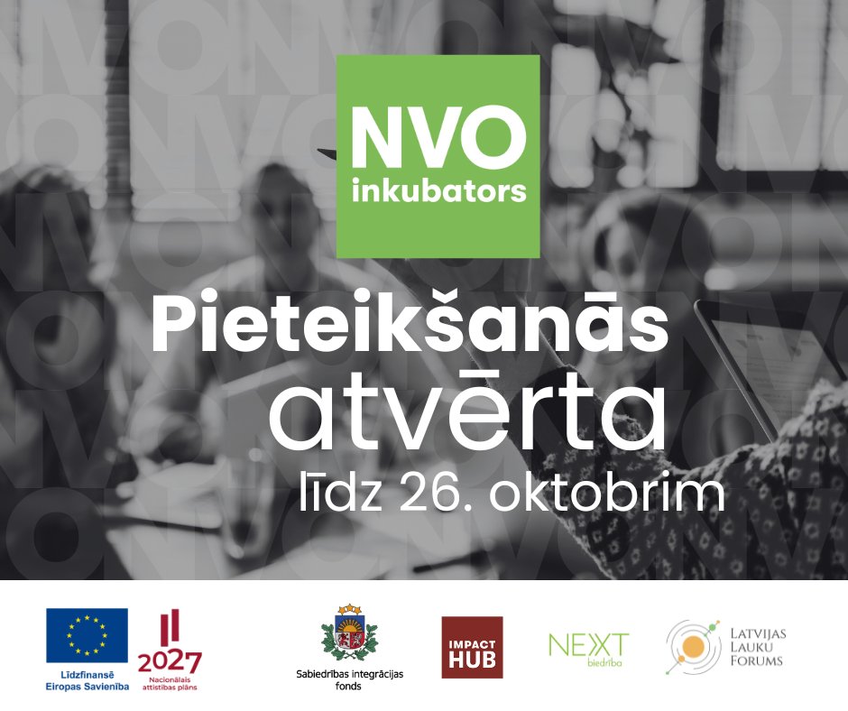 NVO inkubatora 2. cikls ir atvērts!