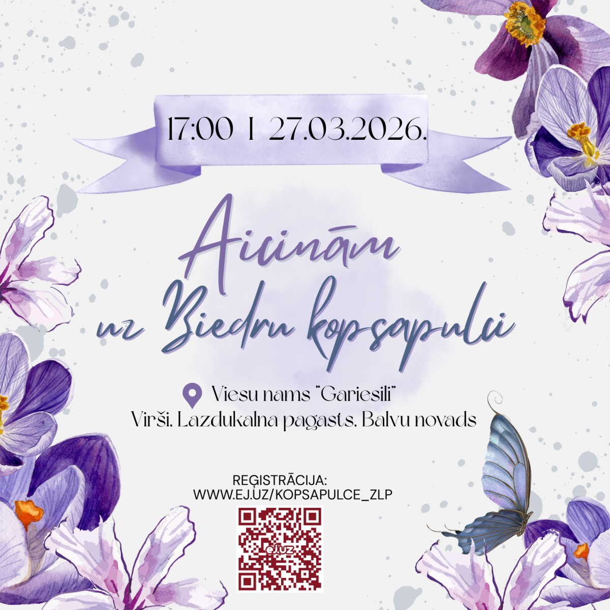 Aicinām reģistrēties biedru kopsapulcei