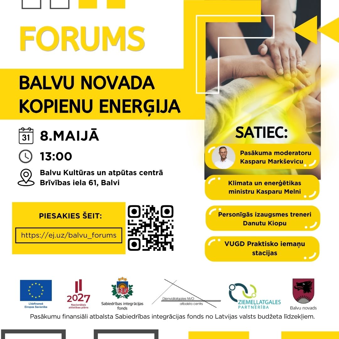 Forums “Balvu novada kopienu enerģija” aicina uz diskusiju un iedvesmu